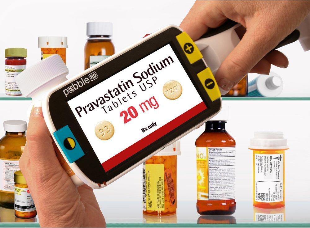 MAGNIFYING AIDS Enhanced Vision Pebble Portable Video Magnifier - Pebble Portable Video Magnifier - 4.3\" viewing screen - PEBBLE / PEB-A PEBBLE