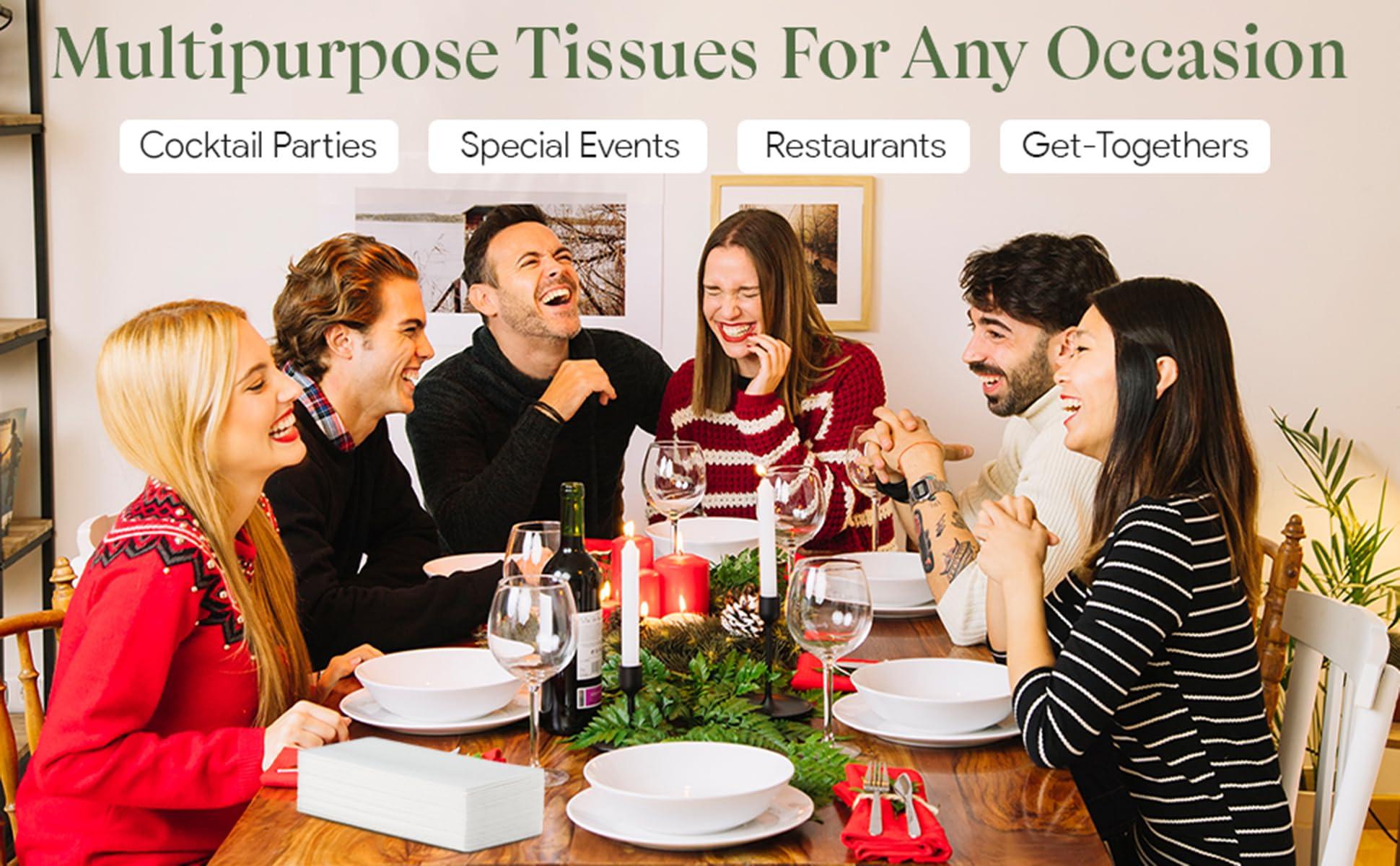 Nechtik 100 Disposable Linen Feel Guest Towels - Paper Hand Towels for Bathroom - Cloth Like White Paper Towel - Cocktail Hand Napkins - Highly Absorbent, Soft Fancy Guest Hand Towels 12\" X 17\" (Pack Of 100)