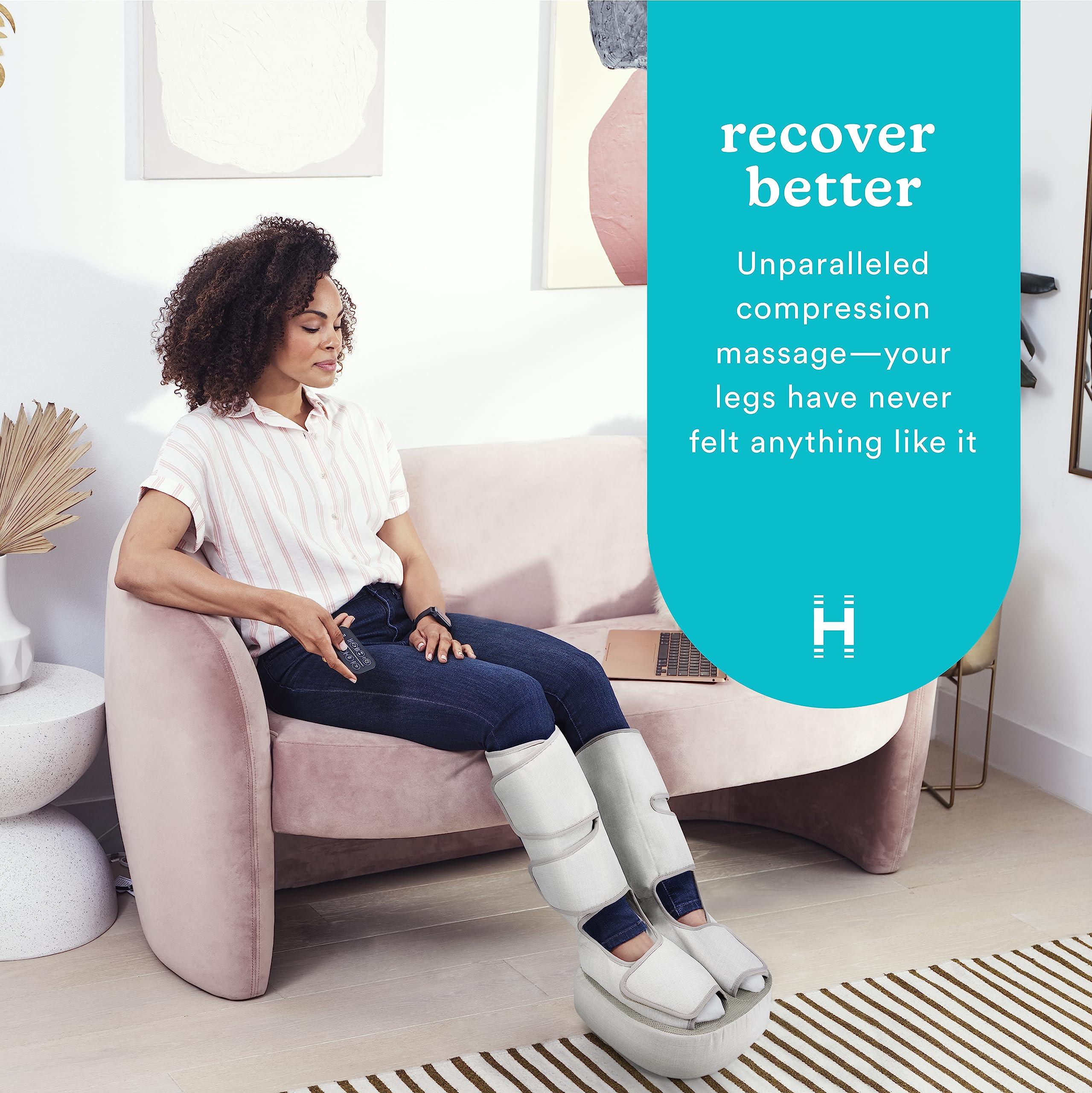 Homedics Homedics Leg & Foot Massager, Deep Kneading Shiatsu, 360-Degree Leg Massager, Soothing Heat, Multiple Massage Modes, Calf to Toe Muscle Relaxation, Compact and Portable