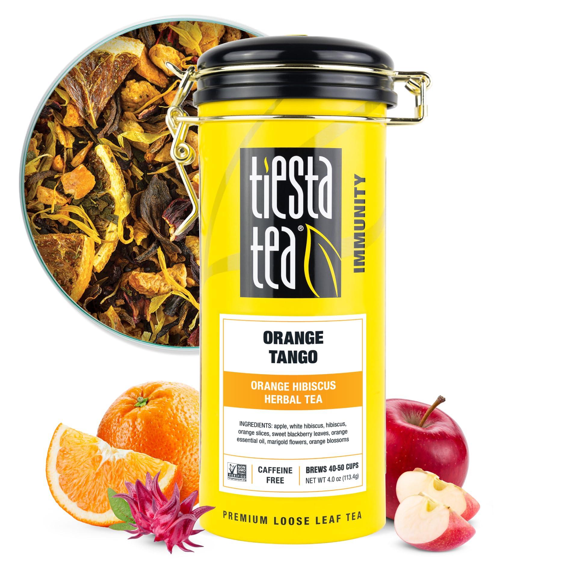 Tiesta Tea Tiesta Tea - Orange Tango | Orange Hibiscus Herbal Tea | Premium Loose Leaf Tea Blend | Non-Caffeinated Fruit Tea | Make Hot or Iced & Up to 50 Cups | Made w/Natural Ingredients - 4oz Refillable Tin