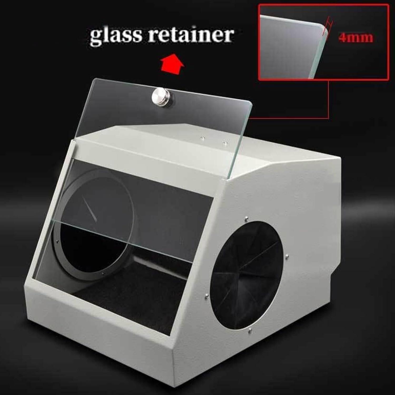 Koultona Koultona Modular Blast Cabinet Dental Lab Dust Collector Box,with Air Extraction and Filter Device, LED Light Source