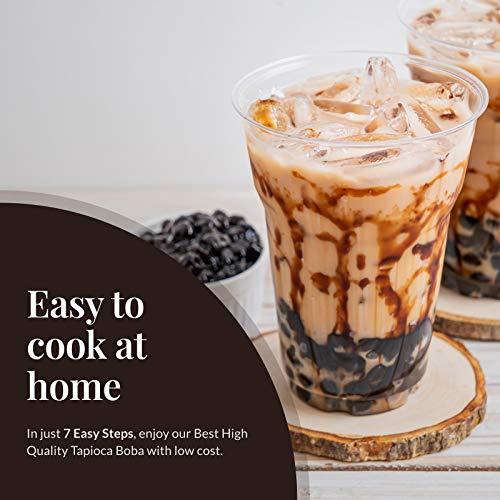 Fanale US Boba Co Tapioca Pearl 2lb (1lb X 2) | Made in USA | for Bubble Tea Milk Tea Coffee Shaved Ice Topping | 2 LB TAP006-B X 2