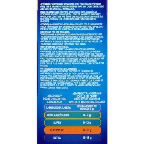 Tampax Tampax Pearl Super Plus Tampons with Plastic Applicator, Unscented