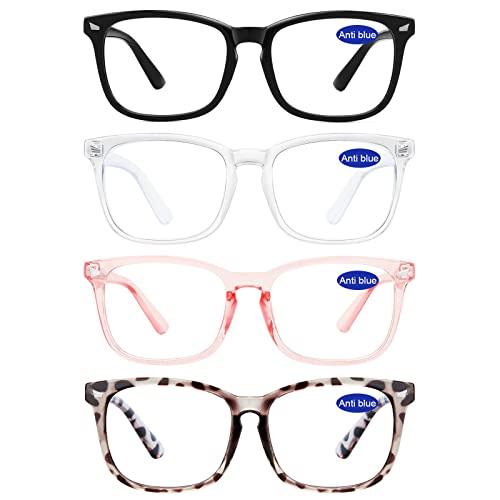 WEMOOTANTS WEMOOTANTS 4 Packs Multicolors Reading Glasses 2.75 Women Blue Light Blocking Large Readers 1.0 1.25 1.5 1.75 2.0 2.25 2.5 2.75+ 3.0 3.5 4.0 5.0 6.0