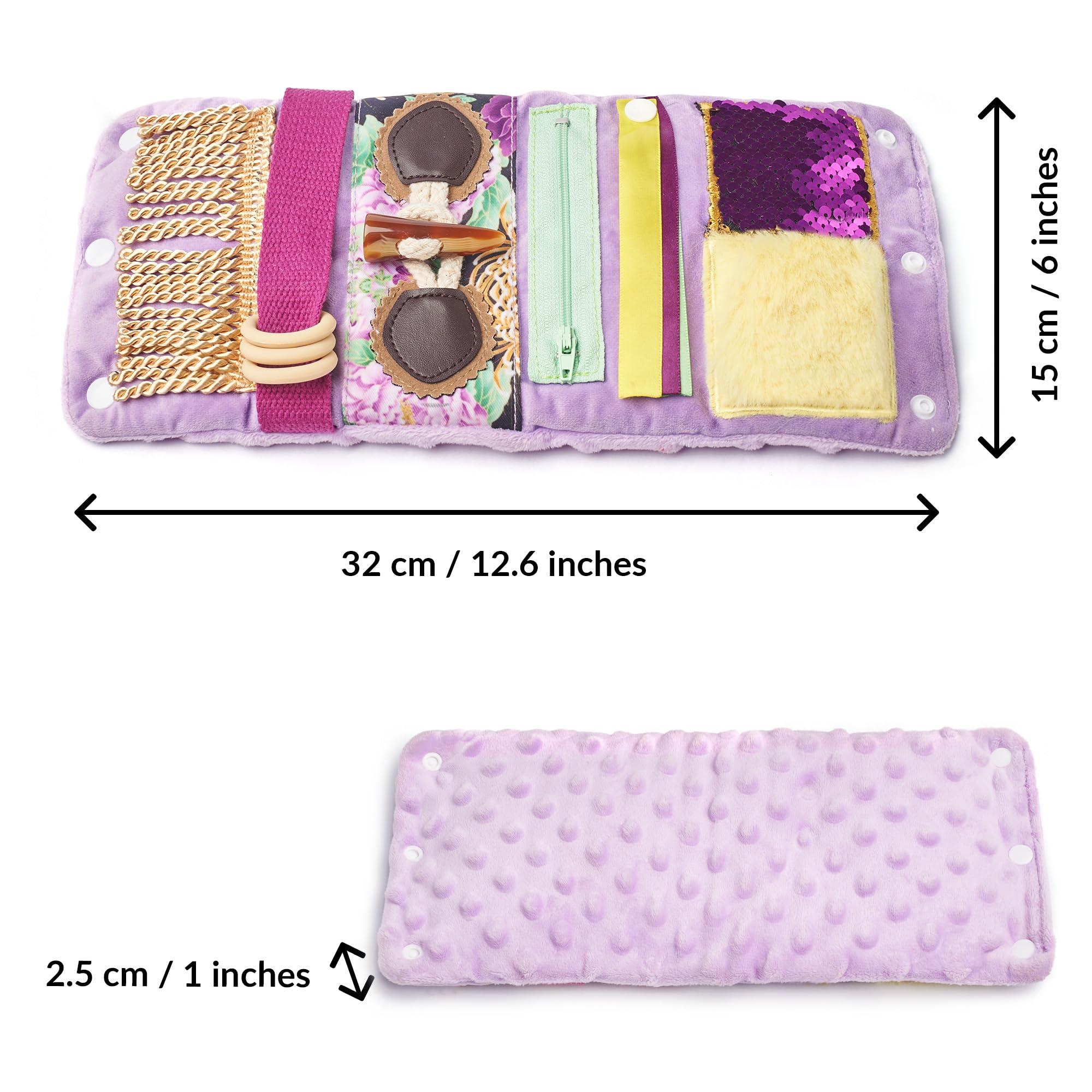 ODOXIA Fidget Wrist Cuff Sensory Toys | Fidget Toys for Dementia | Dementia Products for Elderly | Anxiety Sleeve | Gifts and Activities for Seniors with Alzheimers or Dementia | Sensory Fidget Toys