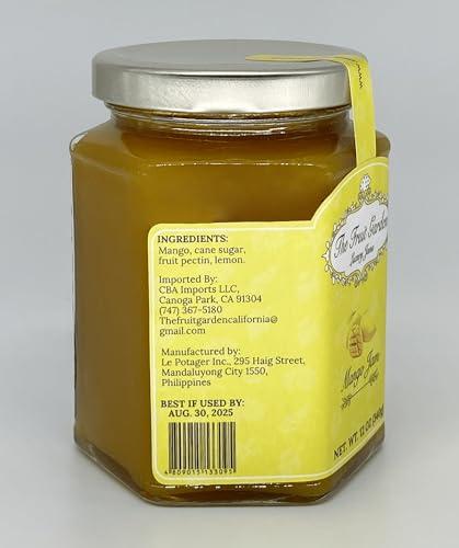 The Fruit Garden The Fruit Garden Mango Jam - Made with Philippine Mangoes & Cane Sugar - Imported from the Philippines - 12 Ounces