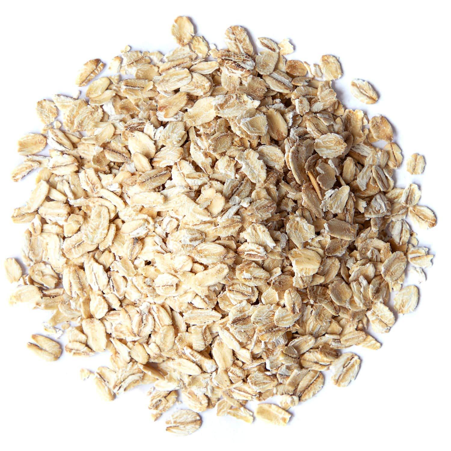 Food to Live Food to Live Quick Cooking Rolled Oats, 1 Pound One Minute Oatmeal, Whole Grain, Instant Meal, Dry Thin Flakes, Uncooked, Raw Whole Foods, Vegan, Kosher, Bulk.Great for Breakfast Cereal