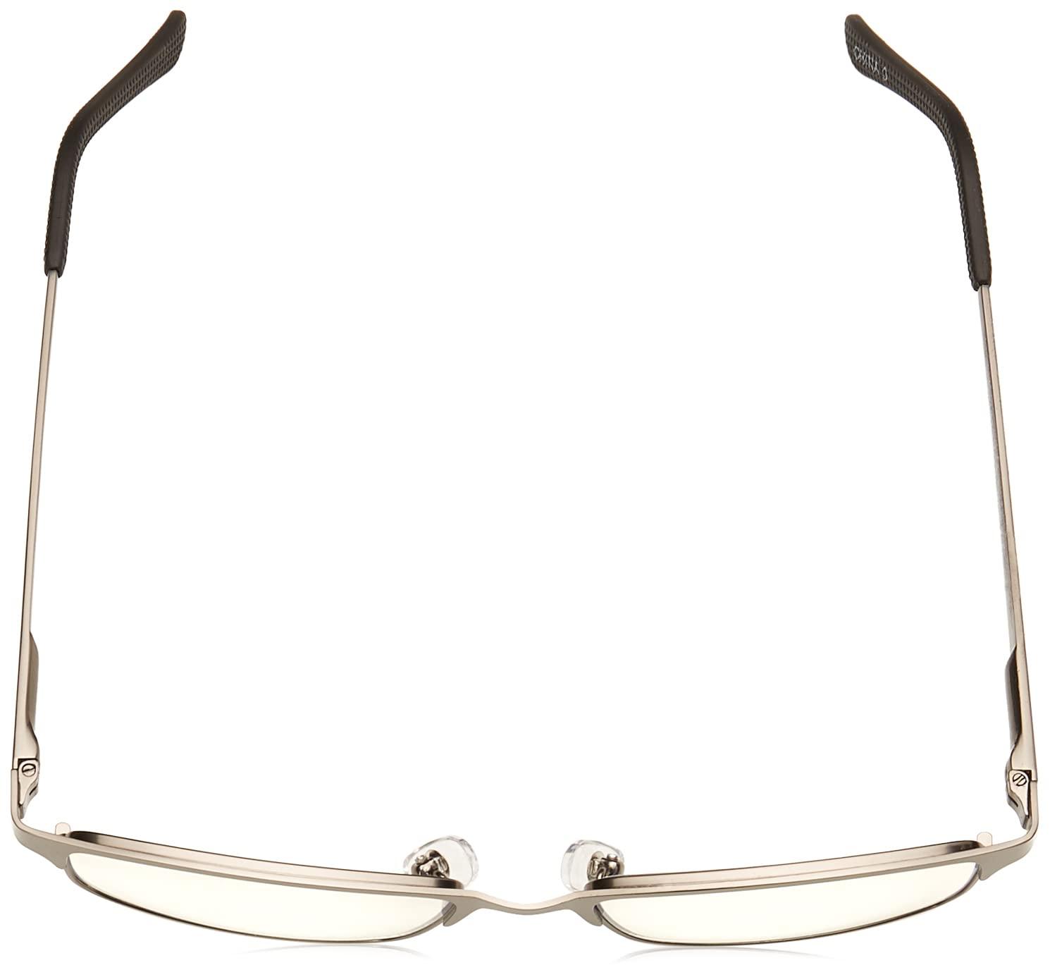 Foster Grant Foster Grant Men\'s Samson Rectangular Reading Glasses, Satin Dark Gunmetal/Transparent, 52 mm + 2.00