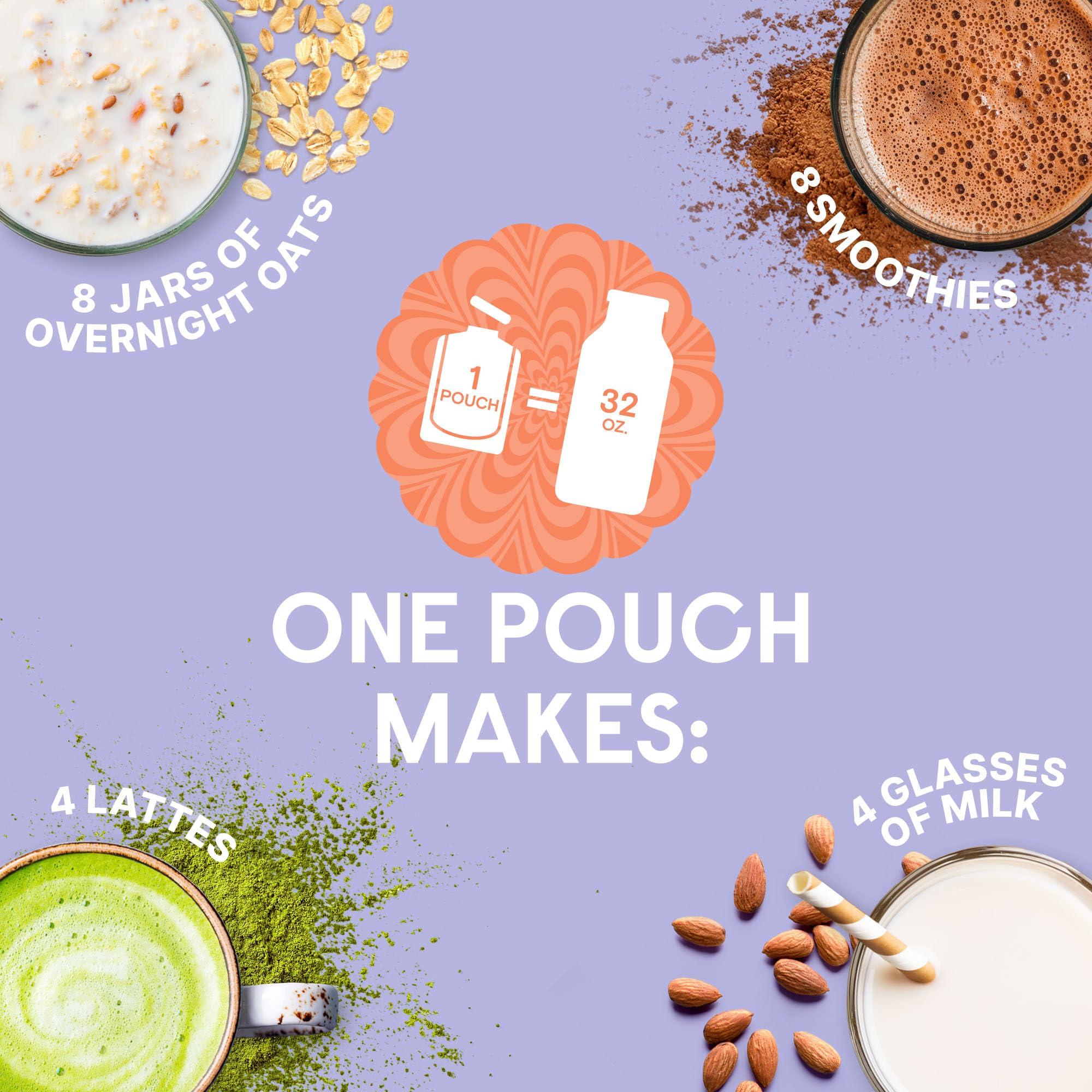 Numilk Numilk Pouches - Original Oat - Creamy Plant-Based Milk in Seconds - Easy-to-Use with the Numilk Nut Milk Maker Machine - Dairy Free Milk Beverage - One Pouch Makes 32oz - 4-Pack