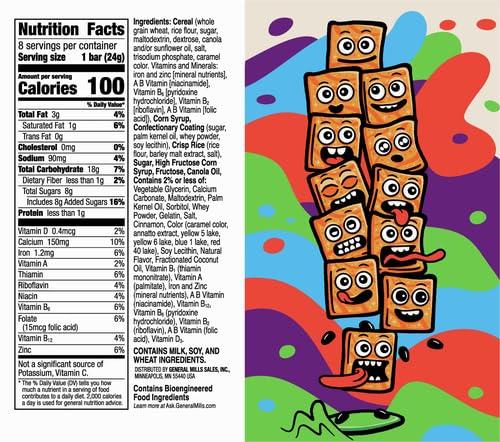 Cinnamon Toast Crunch Cinnamon Toast Crunch Breakfast Cereal Treat Bars, Snack Bars, 8 ct (Pack of 5)