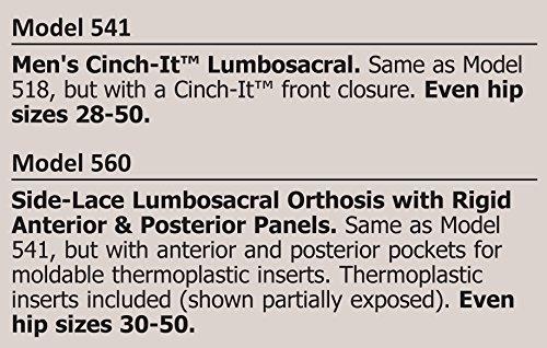 Freeman Manufacturing Co. Men's Lumbosacral Back Support Corset 518 541 560 (Cinch-It/Panels, 46)