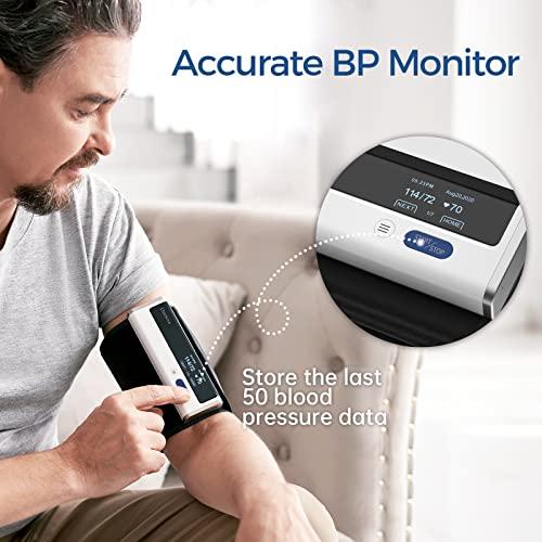 Checkme Checkme BP2A Blood Pressure Monitor for Home Use Upper Arm - Bluetooth BP Machine Cuff, Accurate Digital Readings in 30 Seconds, Unlimited Data Stored in App for iOS & Android, FSA/HSA Eligible