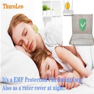 ThuroLeo EMF Protection Pad Faraday Bag Cell Phone Body Radiation Blocking Computer Pad 5G Anti-Radiation PC Faraday Blanket Pregnant Kids RFI GPS Signal Notebooks,Laptops,Tablets Shielding Bag (10.6in)