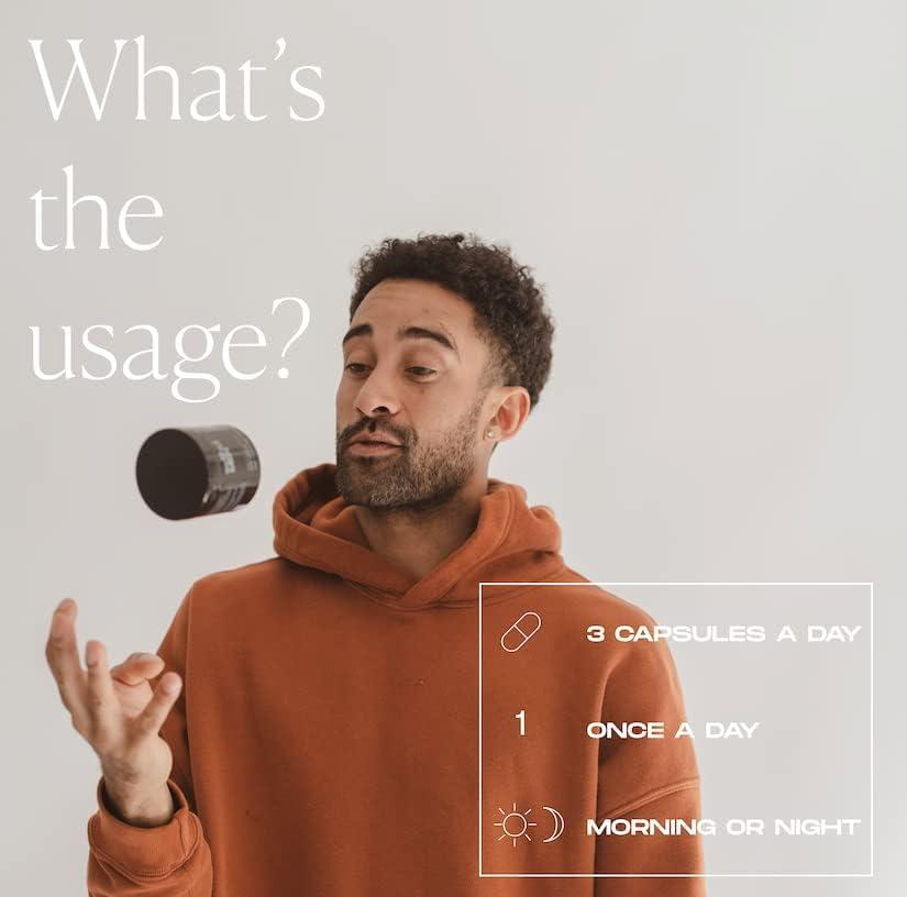 WELLBEL WELLBEL Men Clean Supplement for Hair, Skin, and Nails, Vegan, Gluten Free and Non GMO 90 Count - 3 Pack