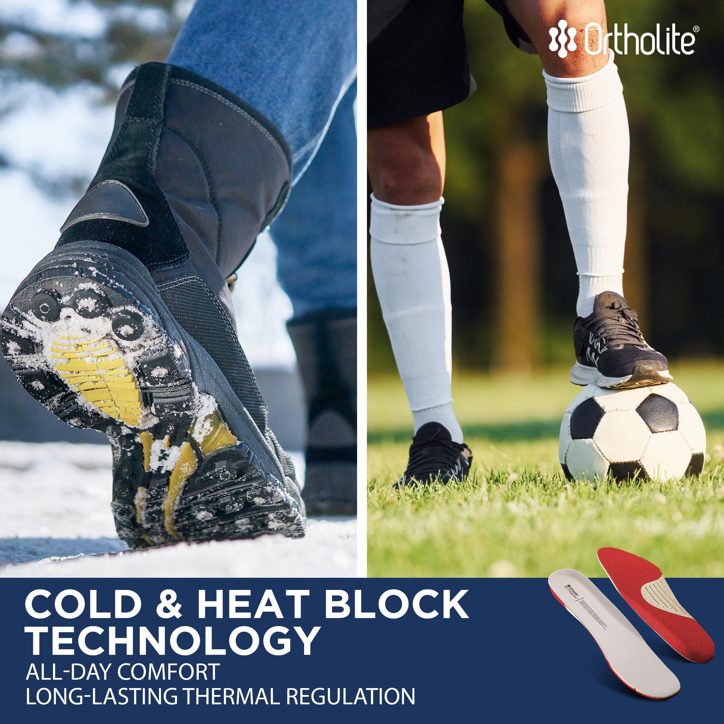 Ortholite Ortholite O-Therm Thermal Barrier Shoe Sole Trim-to-Fit Insert-Designed for Athletes on Snow or on Turf who Want to Block Out Cold or Heat