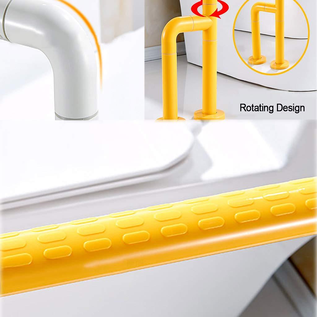 Lattice Grab Bar Wall to Floor Grab Rail, Curved Grab Bar for Toilet, Shower, or Bathtub, Secure Railing for Elderly & Handicapped, Bathroom Safety Rails