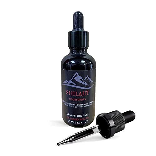 Shilajit Liquid Drops Shilajit Liquid Drops 50ml / 1.7fl oz Pure Himalayan Shilajit with Dropper. Authentic, Vegan & Organic, Fulvic Acid & Natural Trace Mineral Complex