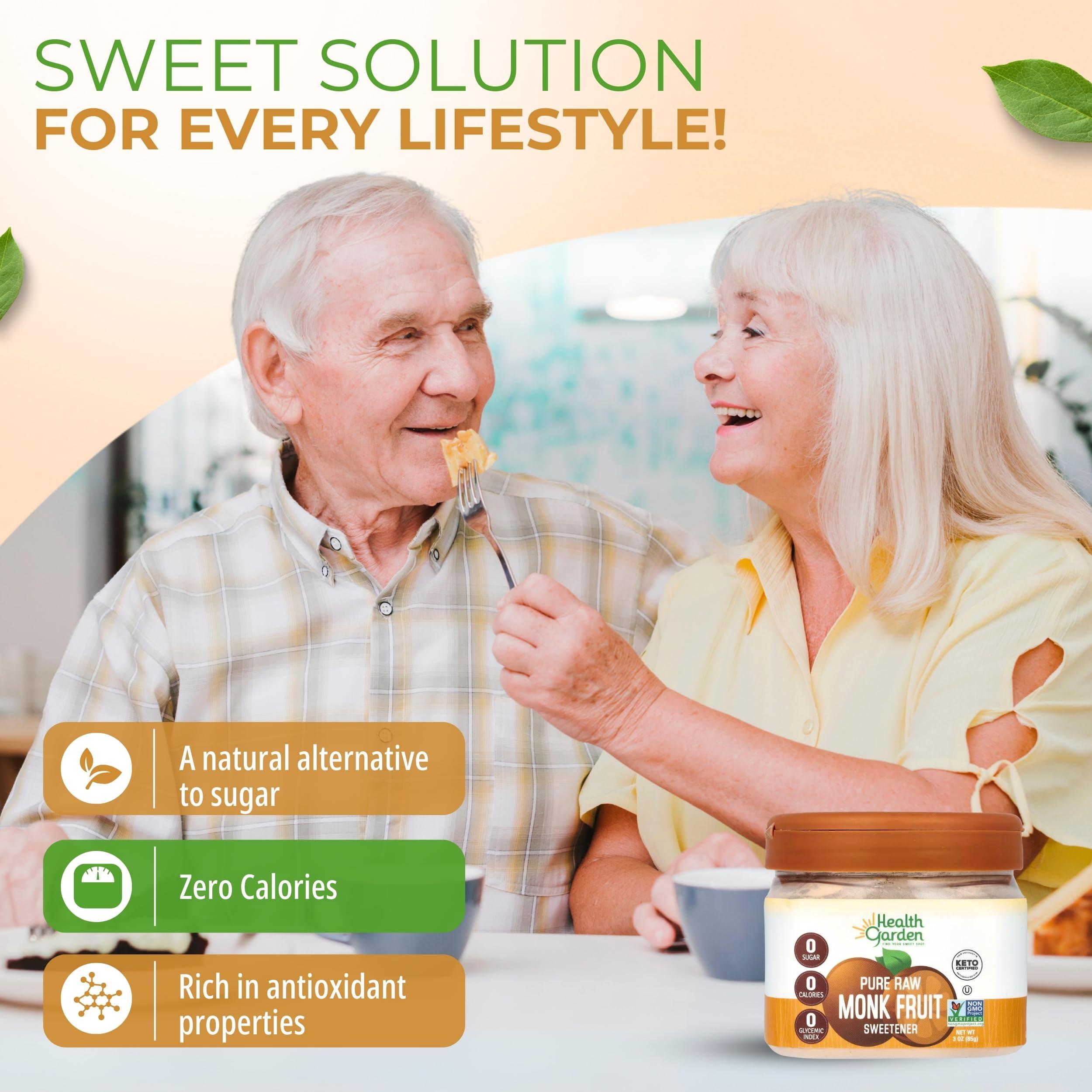 HEALTH GARDEN Raw Monk Fruit 3 oz Jar