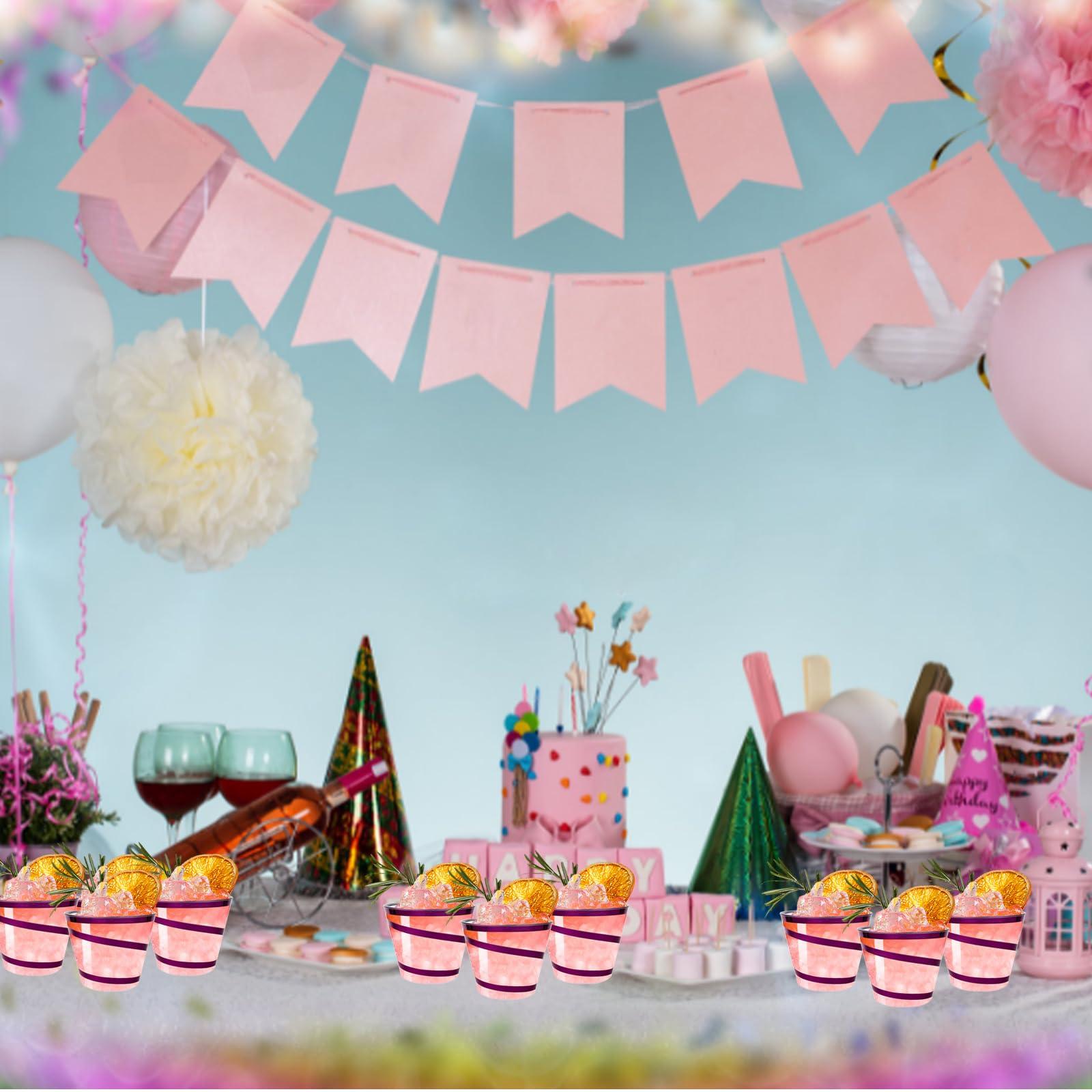 Agolctry 100Pcs 9 oz Rimmed Swirl Purple Plastic Cups Disposable Clear Cups for Halloween Christmas Party Plastic Drinking Cups Cocktail Wine Glasses for Elegant Wedding and Single Party Supplies (Purple)