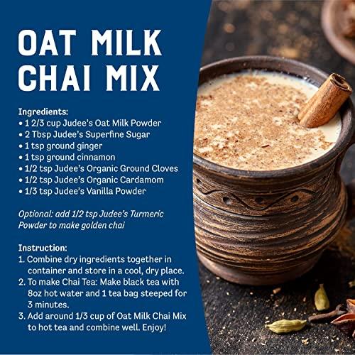 Judee's Gluten Free Judee’s Oat Milk Powder 1 lb - Vegan, Non-GMO, Soy-Free, Gluten-Free, and Nut-Free - Dairy Alternative - Use for Baking - Blends Well in Shakes and Smoothies - Add to Your Favorite Coffee and Drinks