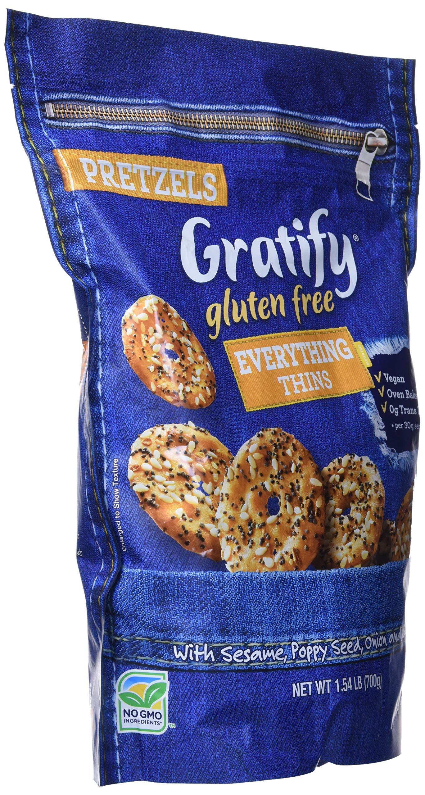 Gratify Gratify Gluten Free Everything Thins Pretzels (Net Wt 24 .64 OZ