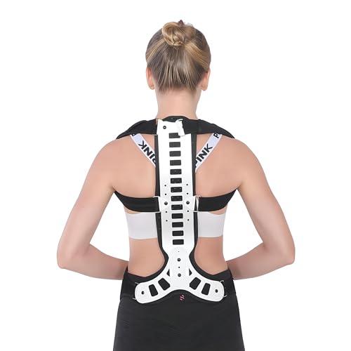 SISYUJIK SISYUJIK Posture Corrector Back Support for Hunched Back, Kyphosis and Vertebral Compression Fracture Men and Women (Large)