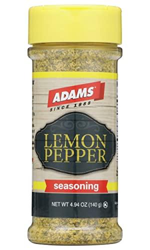 Adams Extract Adams Lemon Pepper Seasoning, 4.94 Ounce Bottle (Pack of 6)