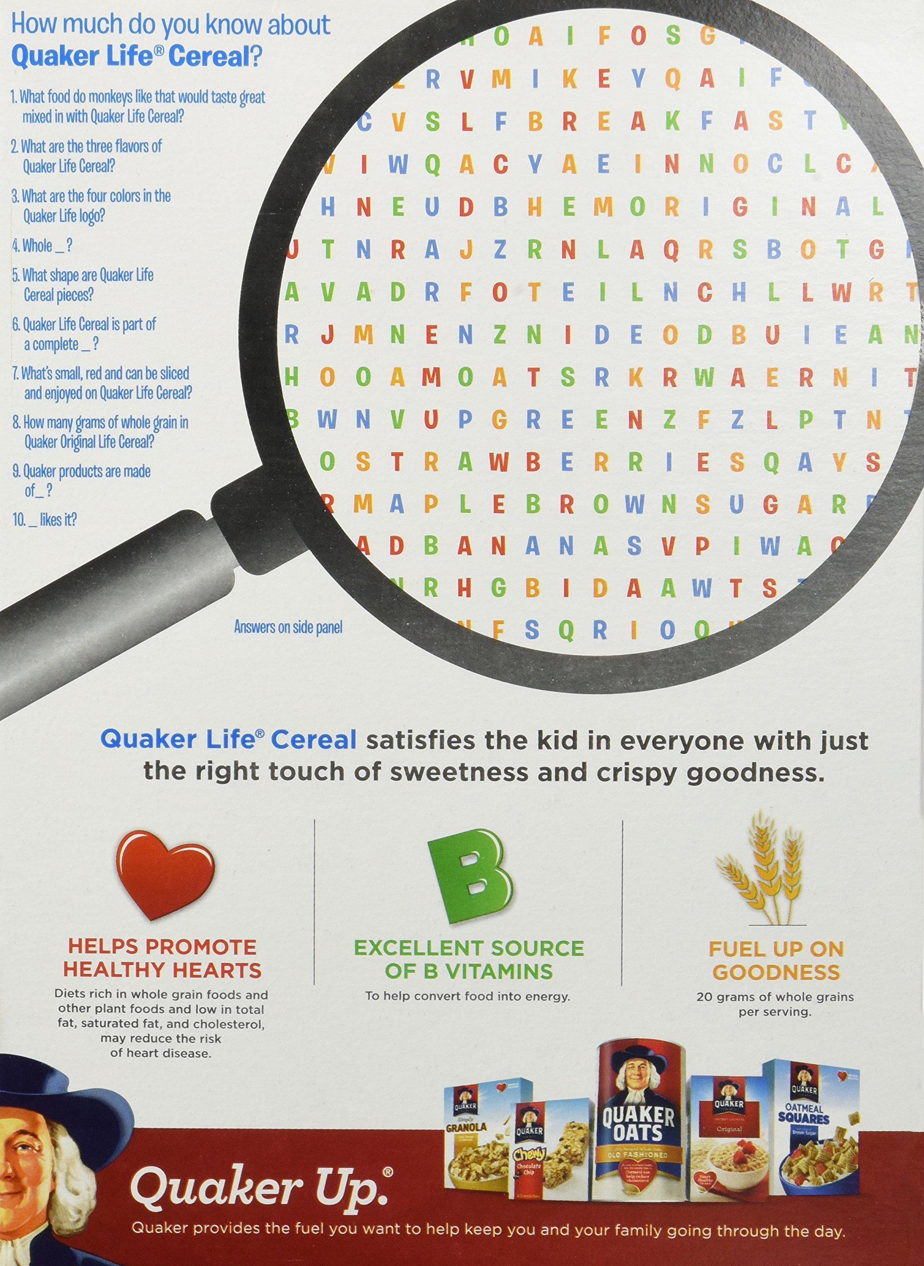Quaker Quaker, Life Cereal, Original Multigrain, 18oz Box (Pack of 4)