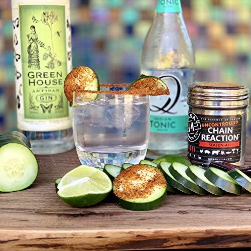 Casa M Spice Co Casa M Spice Co® Uncontrolled Chain Reaction® Season-All• Low Sodium • Gluten Free • Keto Friendly BBQ Spices and Seasonings (Uncontrolled (2x as spicy), Plastic Shaker (with 1-cup seasoning))