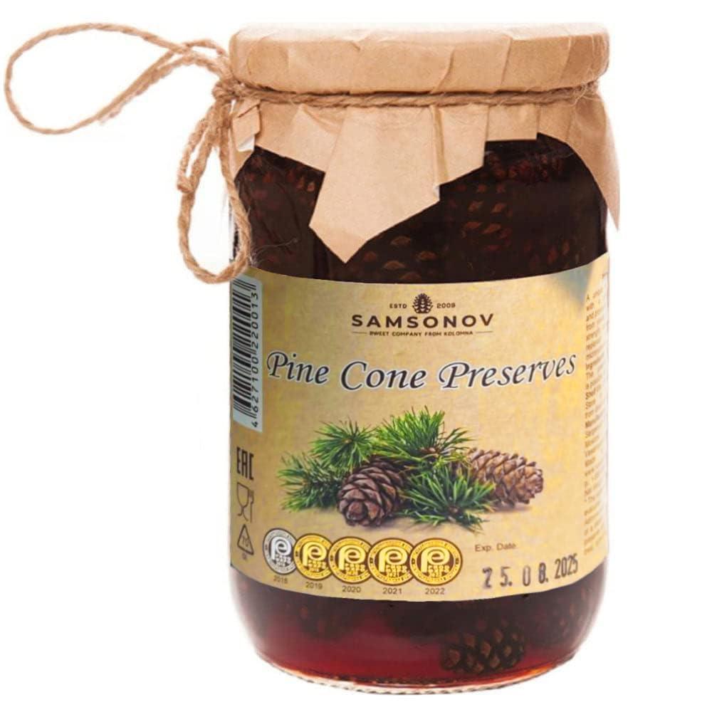 Samsonov and Partners Pine Cone Jam Preserves with Baby Pine Cones 480g/ 16.93 oz by Samsonov and Partners