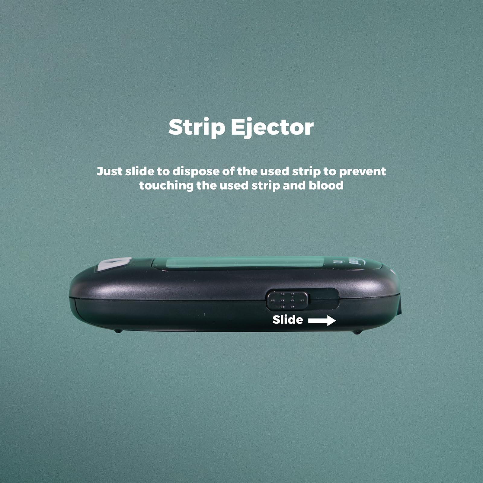 VivaGuard VivaGuard Blood Glucose Monitor - Blood Sugar Test Kit with100 Test Strips,100 Lancets (30G),1 Lancing Device and 1 Glucometer - No Coding, Large Display