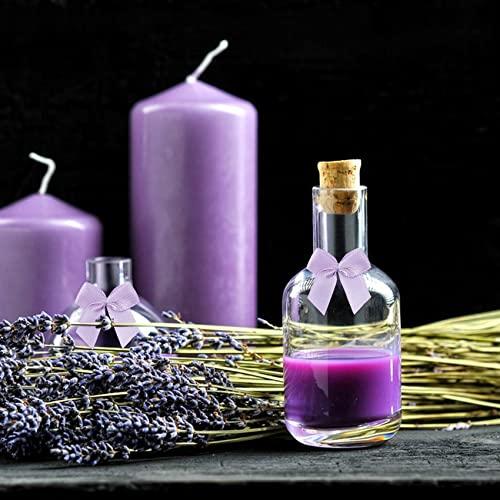 SIMISI RIBBON 150 Pieces Light Purple Mini Ribbon Bows for Crafts Tiny Satin Bow for Gift Wrapping, Invitations, Christmas Tree