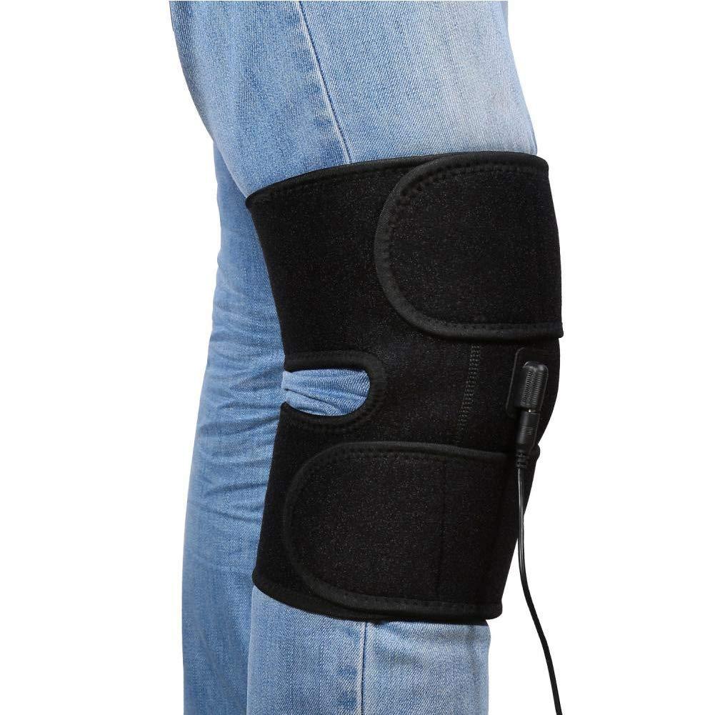 ANGGREK ANGGREK Adjustable Heated Pad Heat Heating Knee Wrap Brace Thermotherapy Pocket Heated Knee Brace Knee for Injury Cramps Arthritis Recovery
