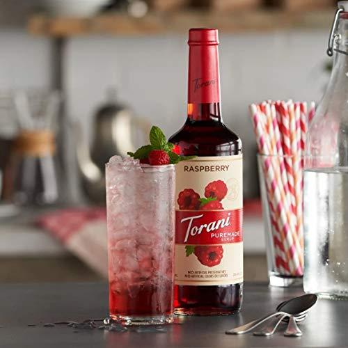 Torani Torani Puremade Syrup, Raspberry Flavor, Glass Bottle, Natural Flavors, 25.4 Fl. Oz, 750 mL