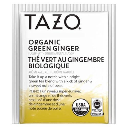 Pukka TAZO Organic Green Tea, Green Ginger, 16 Total Tea Bags