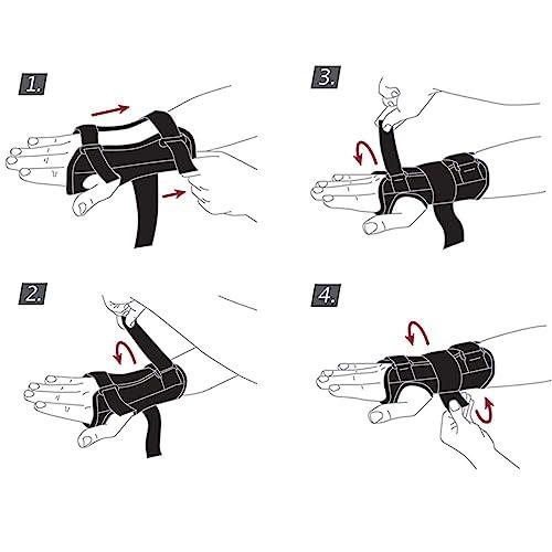 Actimove Actimove Professional Manus Forte Wrist Support, Black | Wrist Brace for Arthrosis, Rheumatoid Arthritis, Sprains, Tendon, Soft Tissue & Ligament Injuries, Postoperative Care | Black - Choose Your Side & Size