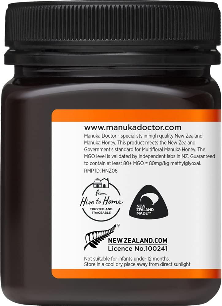 Manuka Doctor Multifloral Manuka Honey MGO 80+ (8.75 OZ)