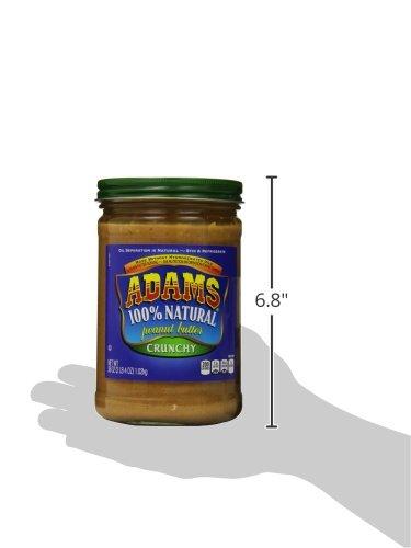 ADAMS Adams, 100% Natural Peanut Butter Crunchy, 36 oz