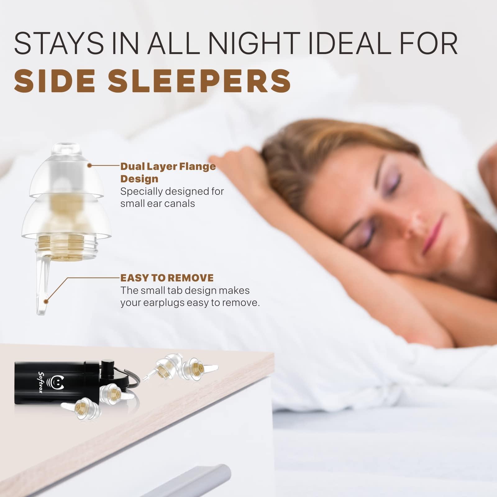 softvox softvox Small Ear Plugs 2 Pairs, Soft Silicone Noise Reduction Earplugs for Adults Kids 12+, Sound Blocking Earbuds for Sleeping, Snoring, Work, Concerts, Music,Travel,Motorcycle