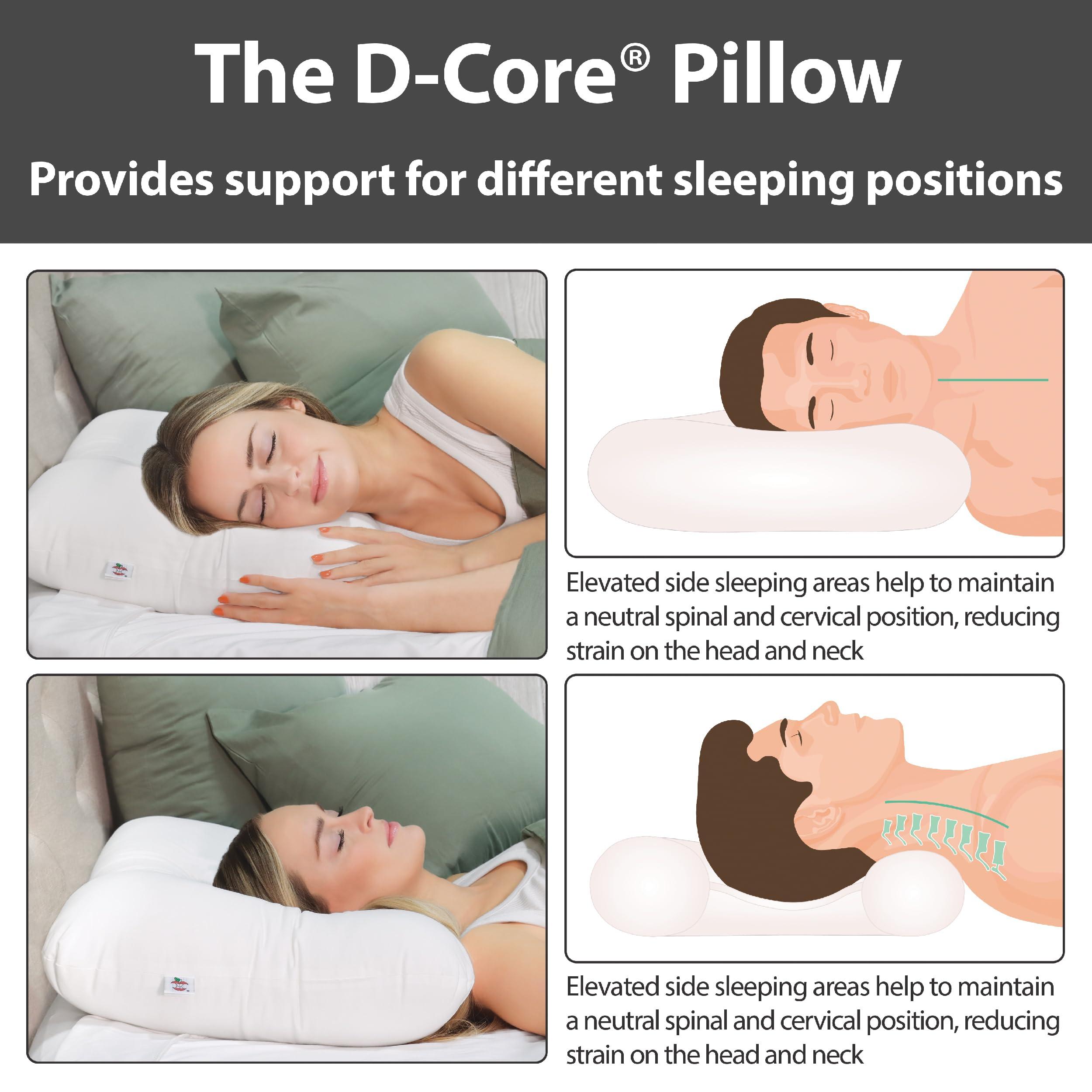 Core Products Core Products D-Core Cervical Support Pillow, Standard Firm, Midsize