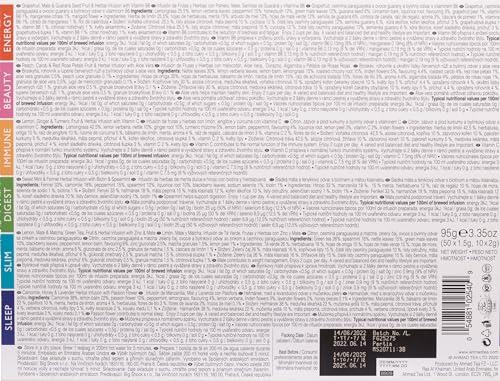 Ahmad Tea Ahmad Tea Natural Benefit Functional Tea Selection Pack | Green teas, Fruit & Herbal Infusions | Perfect herbal tea gift - 60 Teabag Sachets | 6 blends