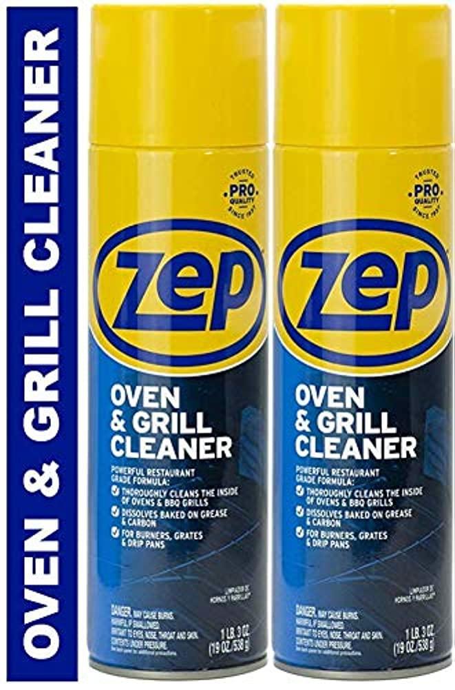 Zep Zep Heavy-Duty Oven and Grill Cleaner - 19 oz (Case of 2) ZUOVGR19 - Dissolves Grease on Contact, on Burners, Grates and Drip Pans