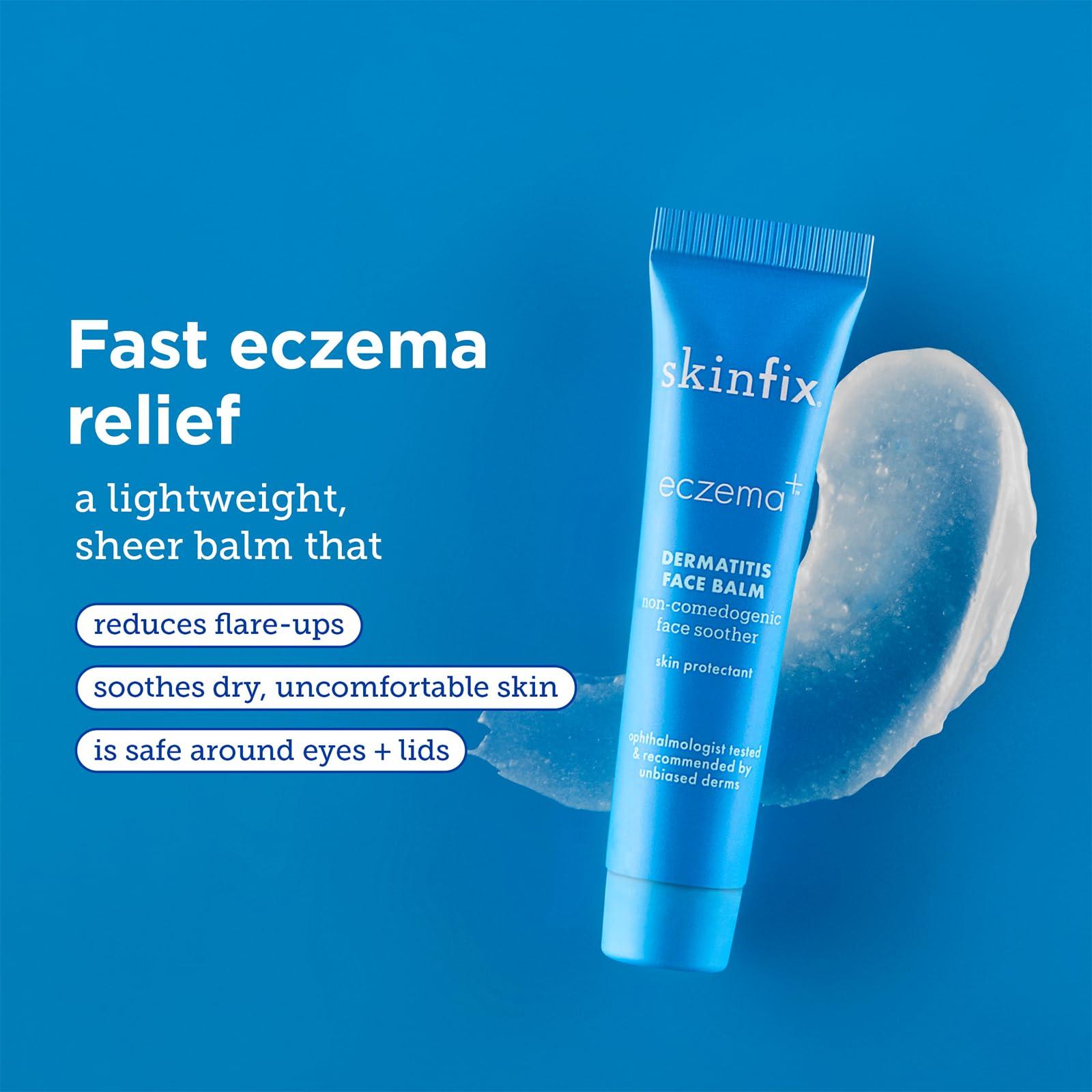 Skin Fix Skinfix Eczema+ Dermatitis Face Balm: Target Facial Dermatitis, Eczema & Dry Skin Patches, Concentrated Balm That Leaves Irritated Skin Soothed & Protected, 0.48 Fl Oz