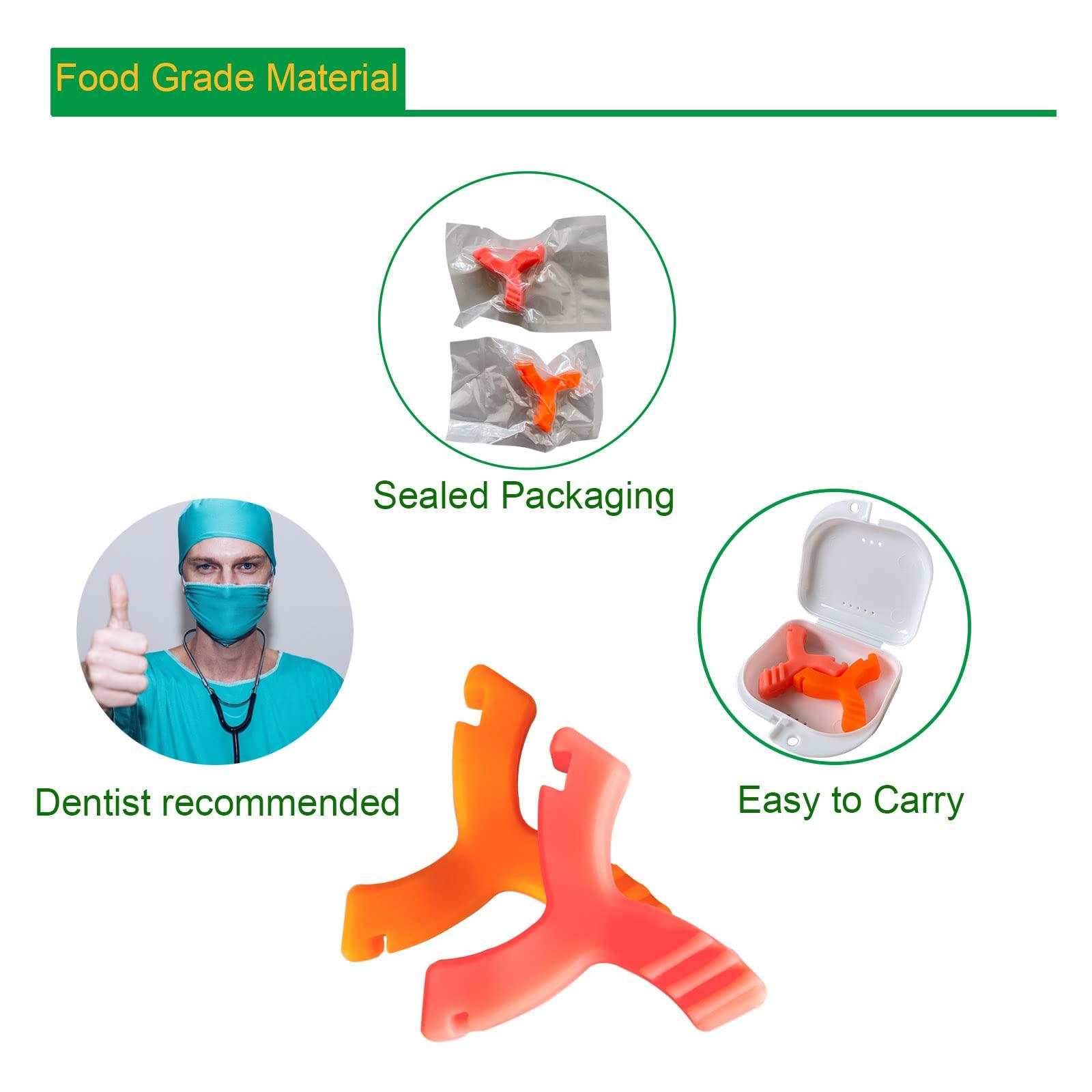 Klboccmy Chewies for Invisalign Aligners,Aligner Chewies for Aligner Trays Seater,Invisalign Munchies Orthodontic Dental Chewies Y-Shaped 2Pcs