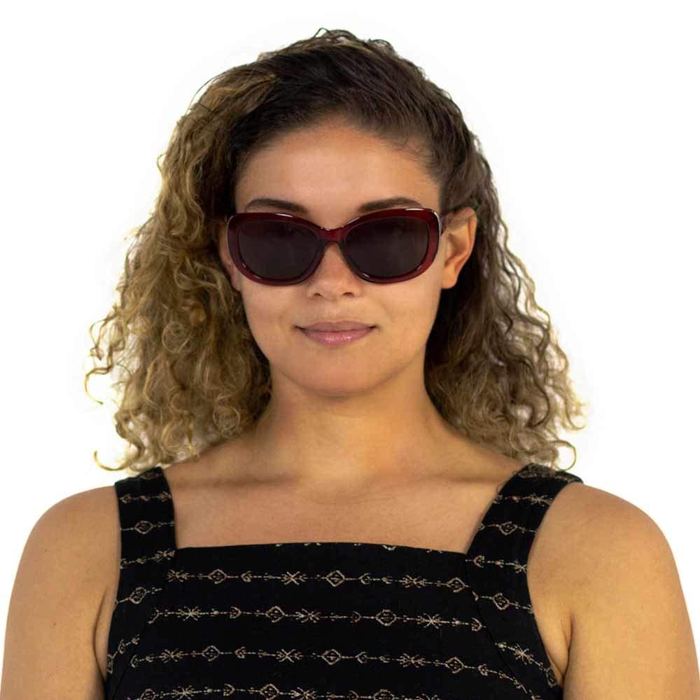 VITENZI VITENZI Sunglasses with Readers for Women, Reader Sunglass with Bifocals, Vintage Tinted Reading Sun Glasses, Venice in Burgundy 1.75