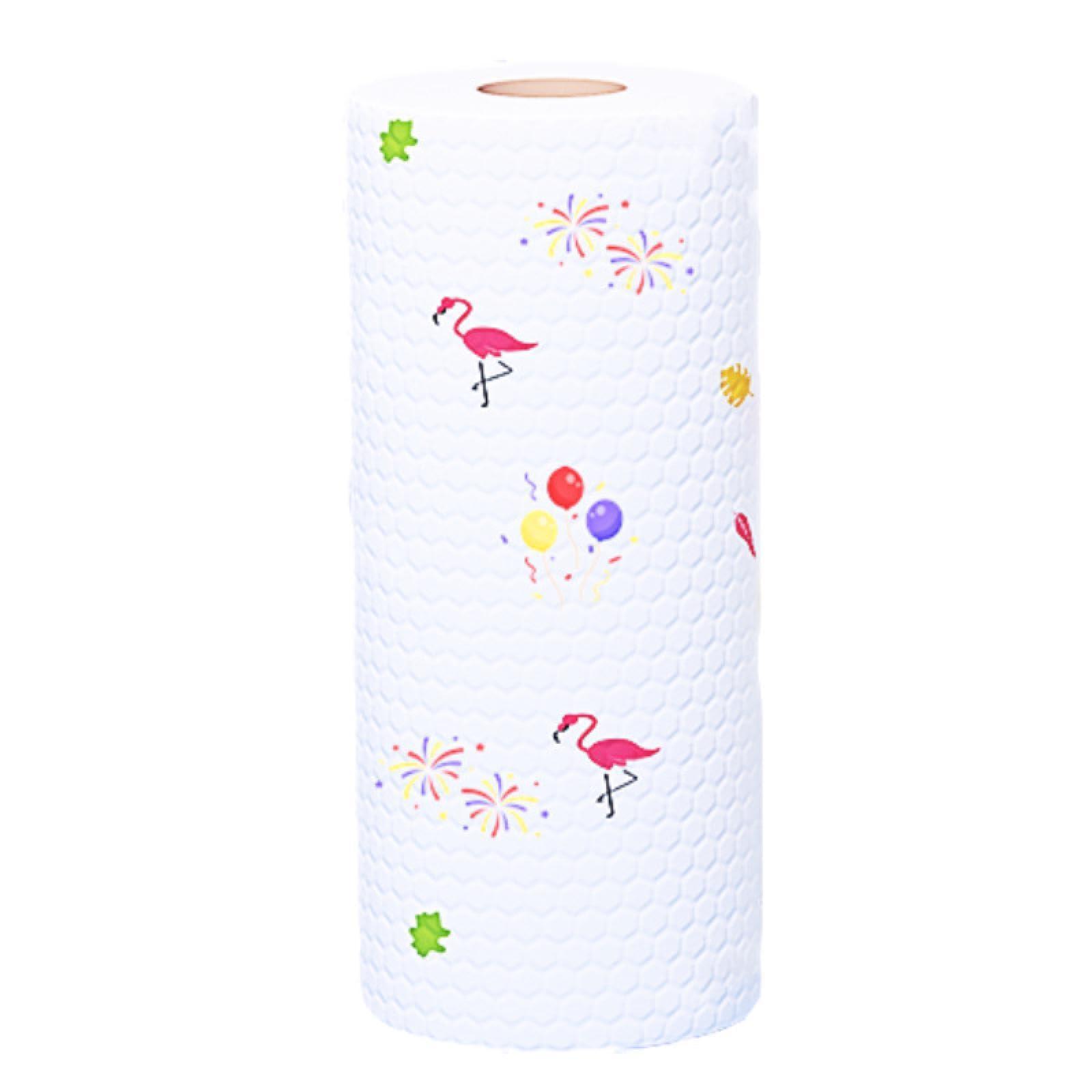 enpap enpap Lazy rag Print, Kitchen Non-Woven Fabric, Wet and Dry, Daily Necessities, scouring pad, rag, Disposable Kitchen Paper Print 25x25x50pieces