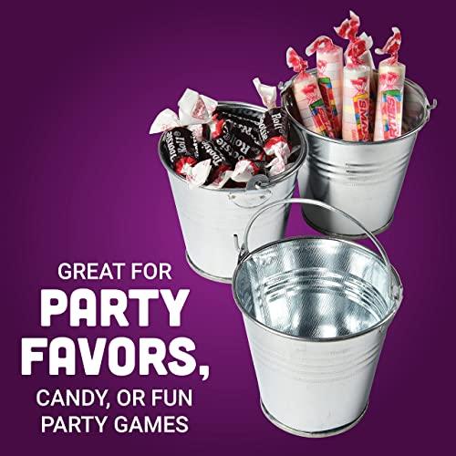 U. S. Toy Mini Metal Buckets,Pack of 12