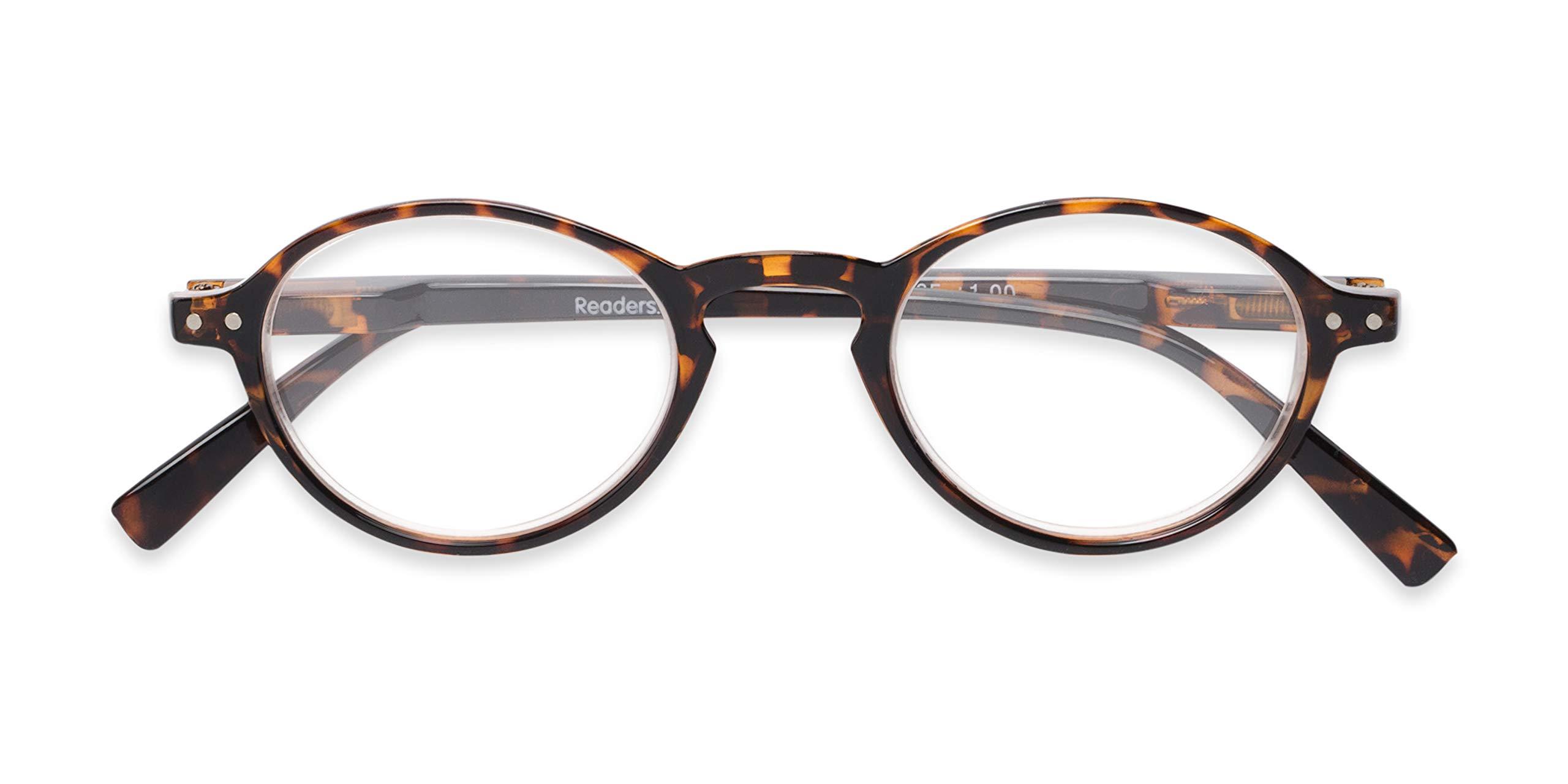 Readers Round Reading Glasses in Tortoise by Readers.com | The Studio | +2.25