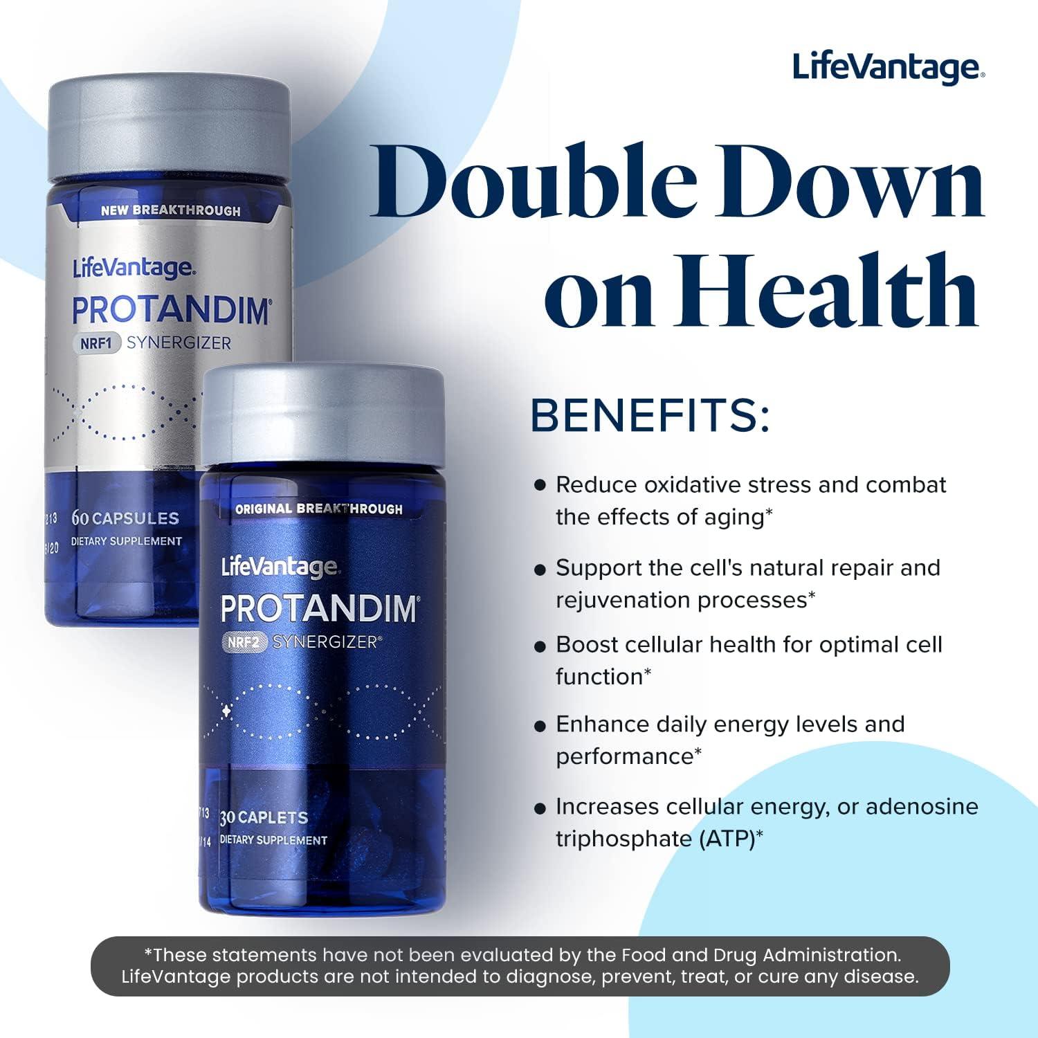 LifeVantage LifeVantage - Protandim Dual Synergizer - NRF1 Synergizer (60 Caps) + NRF2 Synergizer (30 Caps) - Mitochondrial and NRF2 Activator Supplement