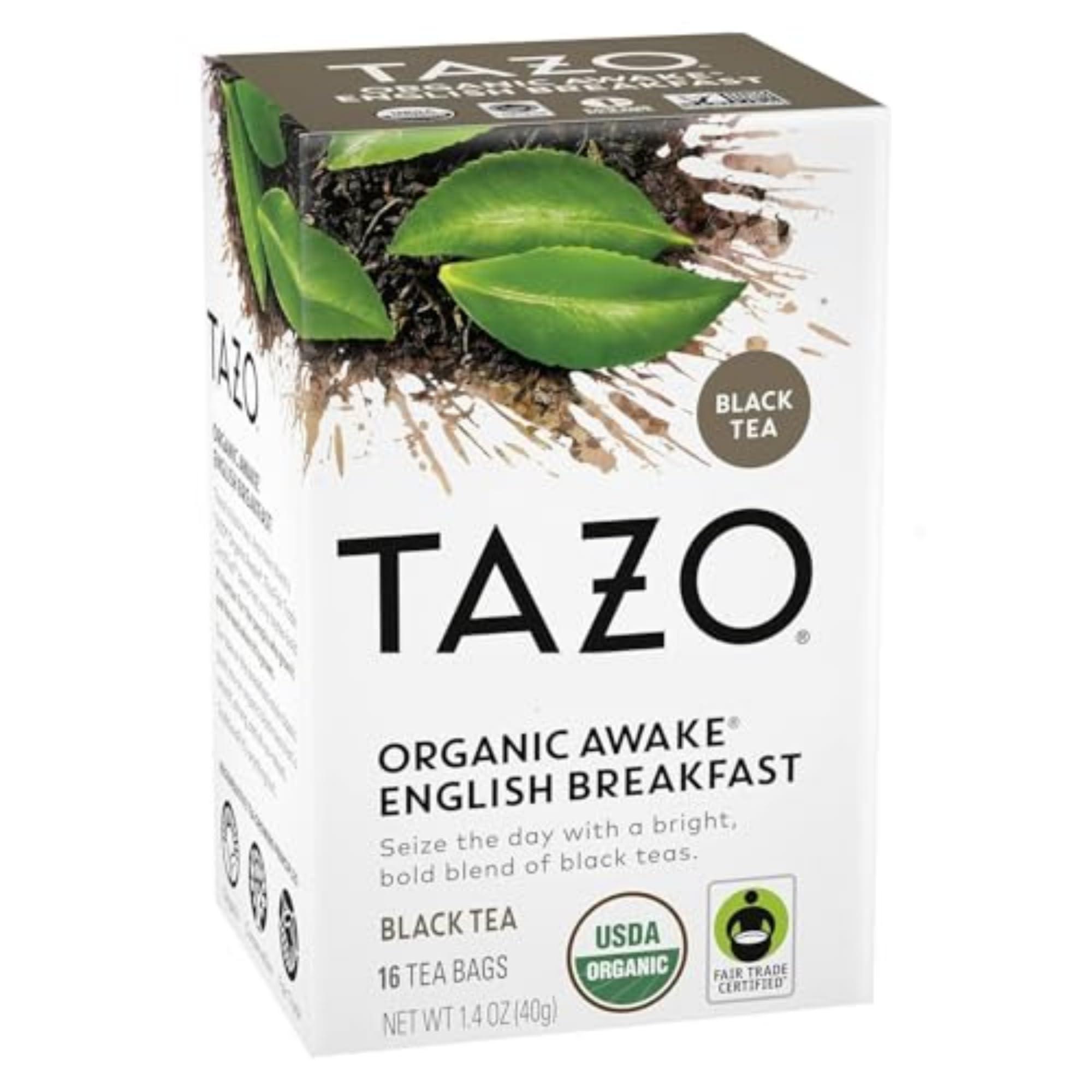 TAZO TAZO Organic Awake English Breakfast Black Tea, 16 Total Tea Bags